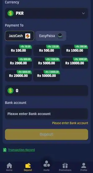 Spark 777 Deposit