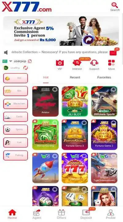 X777 download earning app