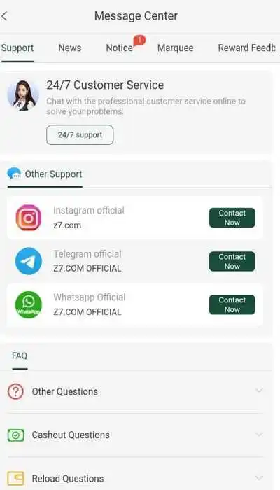 Z7 Game in Pakistan
